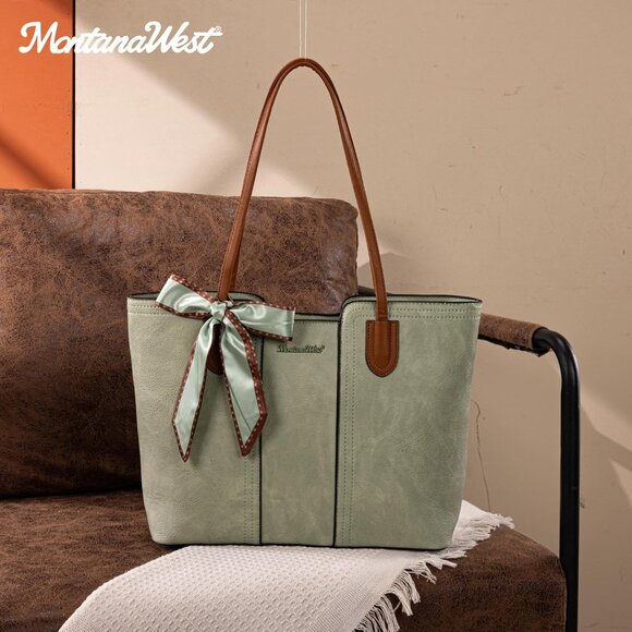 Montana West Women Pastel Green Zipper Pocket Chain Shoulder Strap Purse - Picture 3 of 6